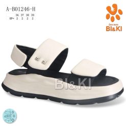 Sandały dziecięce 1026-3404-A-B01246-H (8par／36-39) biało-czarny
