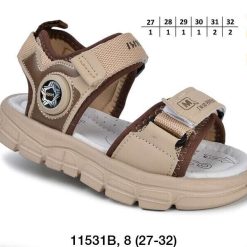Sandały dziecięce 1026-3432-11631B (8par／27-32) beżowy