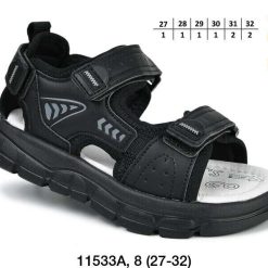 Sandały dziecięce 1026-3435-11633A (8par／27-32) czarny