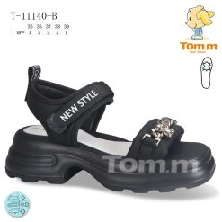 Sandały dziecięce 1026-3457-T-11140-B (8par／35-39) czarny