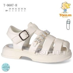 Sandały dziecięce 1026-3469-T-0687-H (8par／29-34) kremowy