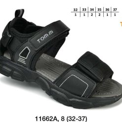 Sandały dziecięce 1026-3471-11662A (8par／32-37) czarny