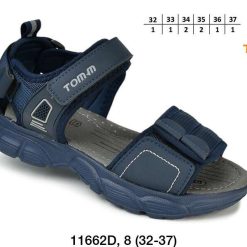 Sandały dziecięce 1026-3472-11662D (8par／32-37) granatowy