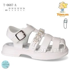 Sandały dziecięce 1026-3474-T-0687-A (8par／29-34) biały