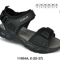 Sandały dziecięce 1026-3477-11664A (8par／32-37) czarny