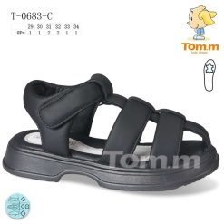 Sandały dziecięce 1026-3487-T-0683-C (8par／29-34) czarny