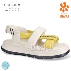 Sandały dziecięce 1026-3496-A-B01242-M (8par／36-39) kremowo-żółty