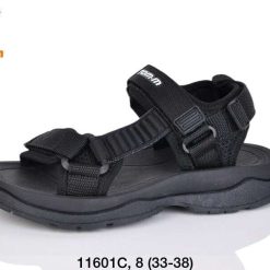 Sandały dziecięce 1026-3498-11601C (8par／33-38) czarny