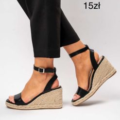 Sandały na koturnie damskie 1026-1592-8-389 (12par 36-41)