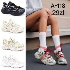 Sneakersy damskie Kolor do wyboru 1026-1127-A-118 (12par 36-41)