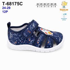 Trampki dziecięce 1026-2848-T-68175-C (12par／24-29) granatowy ／ wielokolorowy