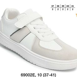 Trampki dziecięce 1026-3039-69002-E (10par／37-41) biało-szary