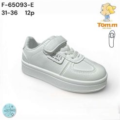 Trampki dziecięce 1026-3172-F-65093-E (12par／31-36) biały
