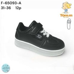 Trampki dziecięce 1026-3175-F-65093-A (12par／31-36) czarny