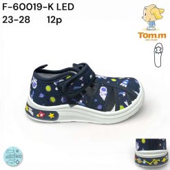 Trampki dziecięce 1026-3189-T-60019-K,LED (12par／23-28) granatowy
