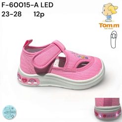 Trampki dziecięce 1026-3192-T-60015-A,LED (12par／23-28) fuksjowy