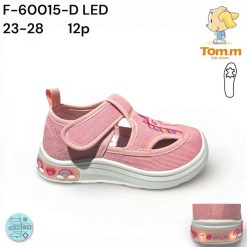 Trampki dziecięce 1026-3193-T-60015-D,LED (12par／23-28) różowy