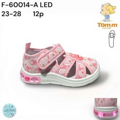 Trampki dziecięce 1026-3195-T-60014-A,LED (12par／23-28) różowy