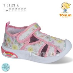 Trampki dziecięce 1026-3198-T-11121-A (12par／22-27) biało-różowy
