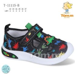 Trampki dziecięce 1026-3203-T-11115-B (12par／22-27) czarny wielokolorowy