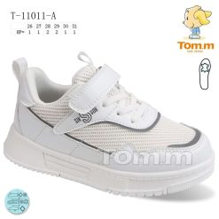 Trampki dziecięce 1026-3224-T-11011-A (8par／26-31) biało-szary