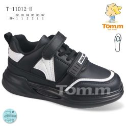 Trampki dziecięce 1026-3227-T-11012-H (8par／32-37) biało-czarny