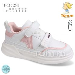 Trampki dziecięce 1026-3230-T-11012-B (8par／32-37) biało-różowy