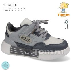Trampki dziecięce 1026-3232-T-0656-E (8par／26-31) szaro-czarny