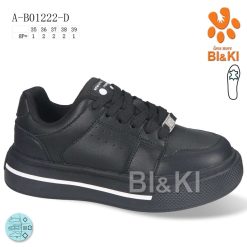 Trampki dziecięce 1026-3233-A-B01222-D (8par／35-39) czarny