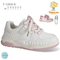 Trampki dziecięce 1026-3247-T-11016-B (8par／27-32) biało-różowy