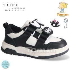 Trampki dziecięce 1026-3249-T-11017-C (8par／27-32) czarno-biały