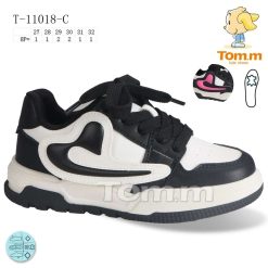 Trampki dziecięce 1026-3253-T-11018-C (8par／27-32) czarno-biały