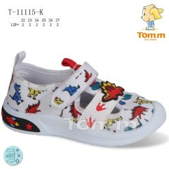 Trampki dziecięce 1026-3508-T-11115-K (12par／22-27) biały wielokolorowy