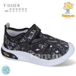 Trampki dziecięce 1026-3510-T-11112-B (12par／22-27) czarny wzorzysty