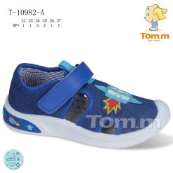 Trampki dziecięce 1026-3516-T-10982-A (8par／22-27) niebieski