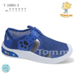 Trampki dziecięce 1026-3519-T-10983-A (8par／22-27) niebieski
