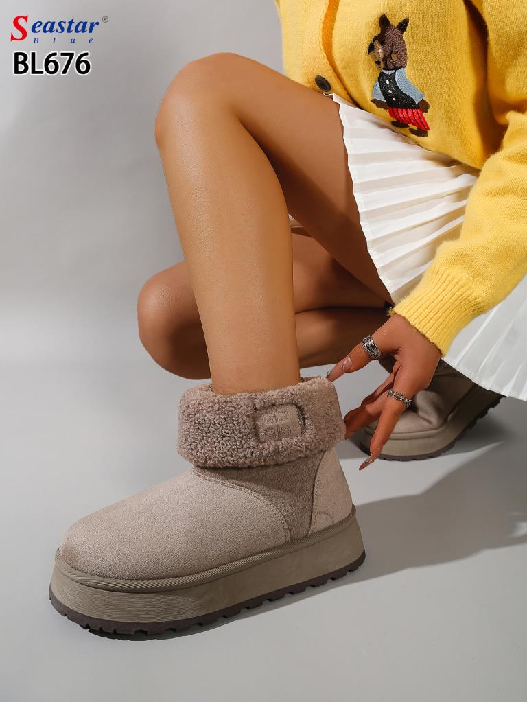 Botki Zimowe EMU damskie 1026-3948-BL676 (12par∕36-41) khaki