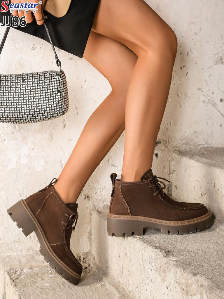 Botki damskie 1026-3989-JJ86 (8par∕36-41) brązowy