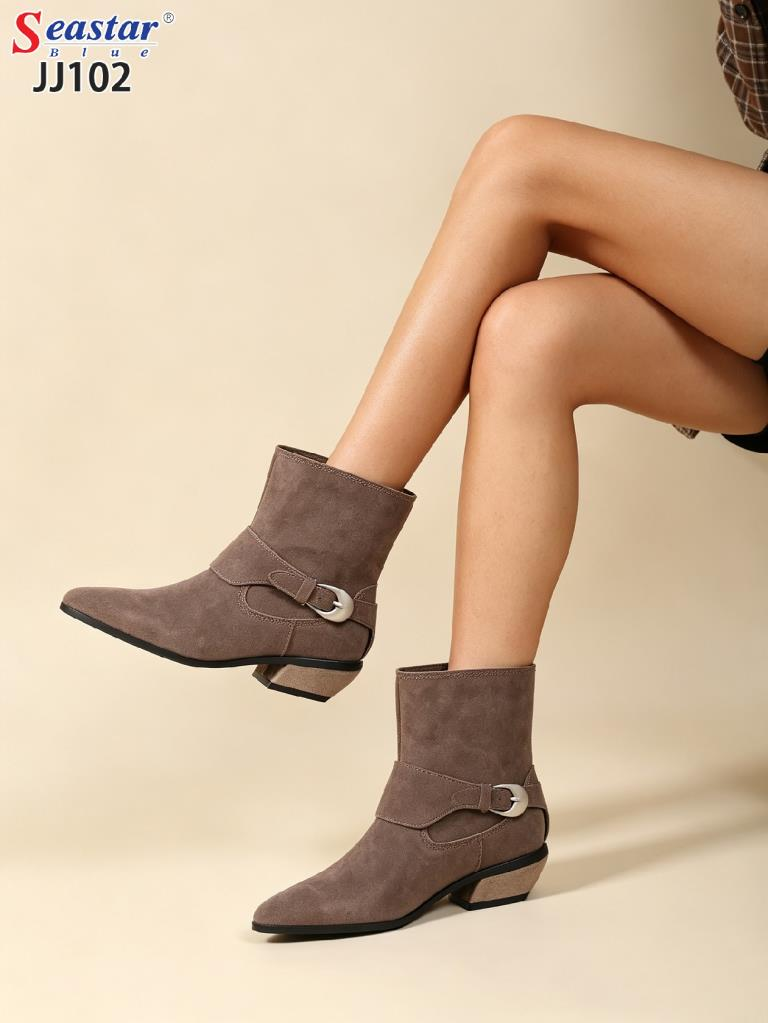 Botki damskie 1026-4032-JJ102 (8par∕36-41) khaki