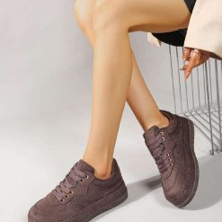 Buty Sportowe damskie 1026-4051-LA371 (12par∕36-41) brązowy