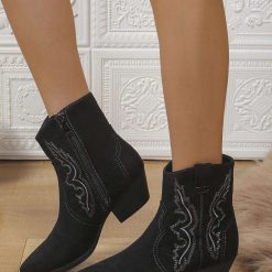 Botki na Obcasie damskie 1026-4112-KE259 (12par∕36-41) czarny
