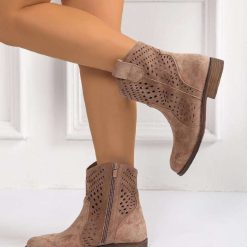 Botki damskie 1026-4198-DA167 (12par∕36-41) khaki