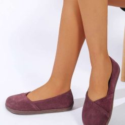Mokasyny damskie 1026-4223-JH610 (8par∕36-41) bordowy