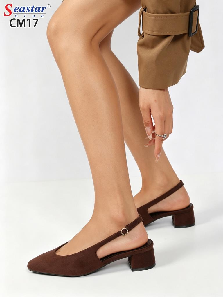 Sandały Na Słupku damskie 1026-4239-CM17 (12par∕36-41) kawowy