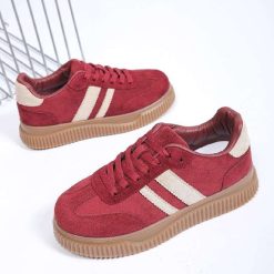Buty Sportowe damskie 1026-4316-BL633 (12par∕36-41) bordowy