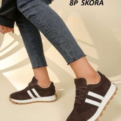 Buty Sportowe damskie 1026-4353-KT13 (8par∕36-41) brązowy