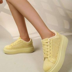 Buty Sportowe damskie 1026-4447-BL650 (12par∕36-41) żółty