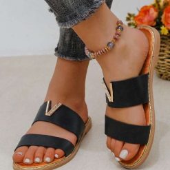 Klapki damskie 1026-4458-CK329 (12par∕36-41) czarny