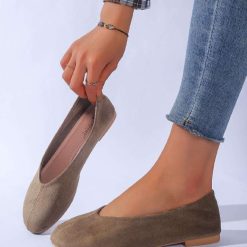 Baleriny damskie 1026-4487-JH581 (12par∕36-41) zielony