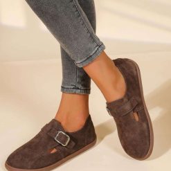 Mokasyny damskie 1026-4526-JH578 (8par∕36-41) brązowy